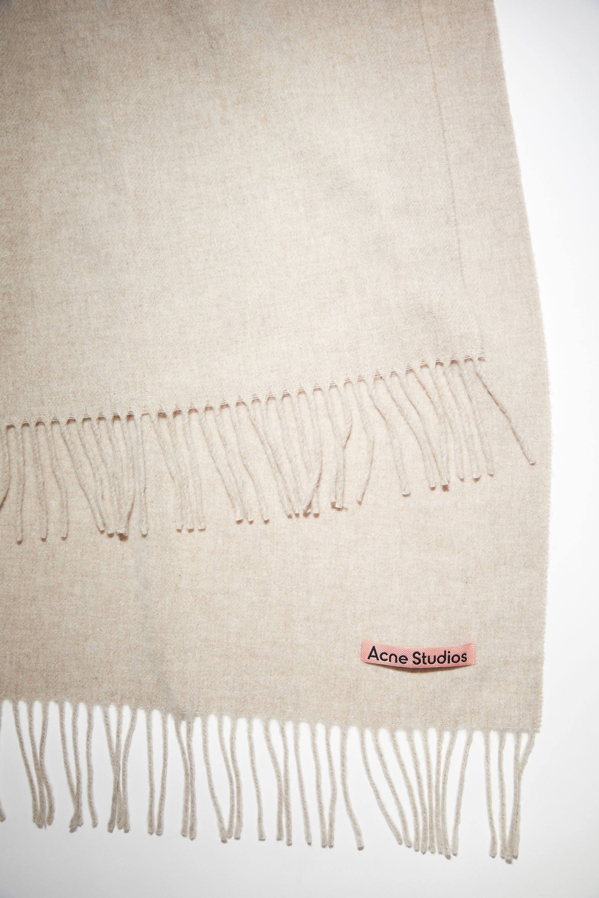Acne Canada New Wool Scarf - Natural - QU_VFJO7RAZ