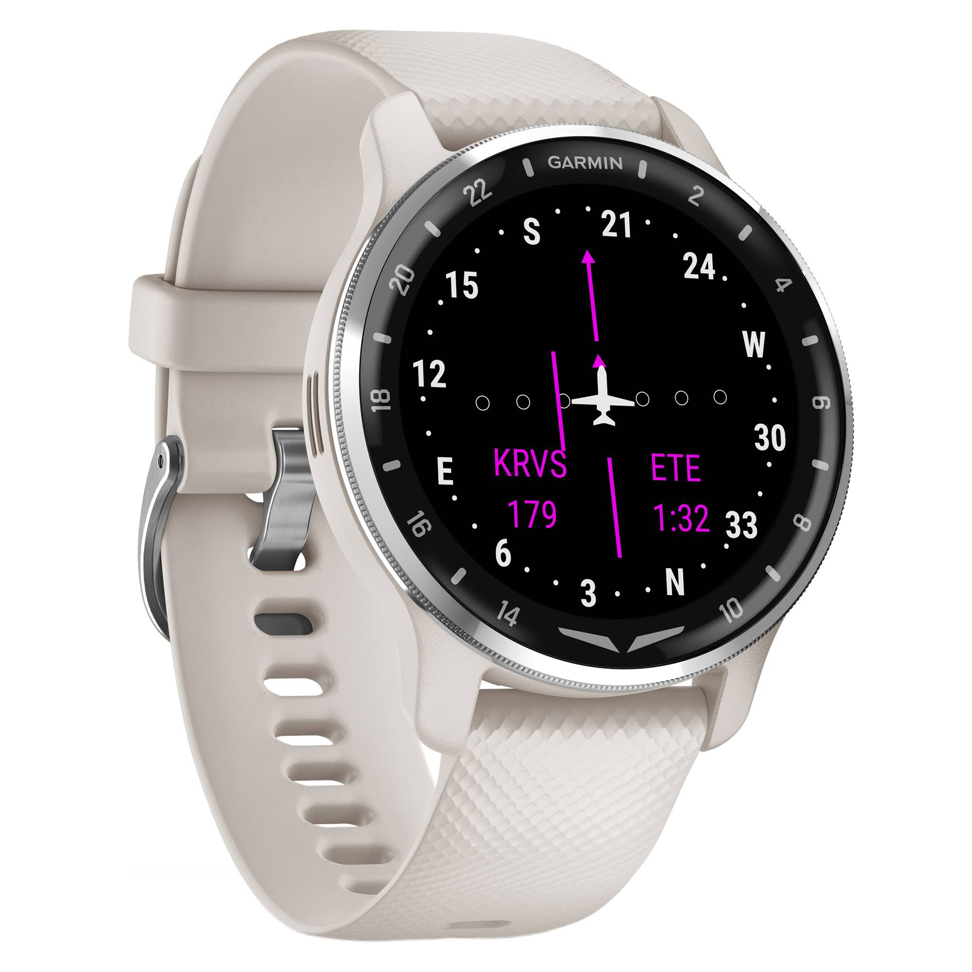 Garmin D2 Air X10 Aviator Smartwatch Silicone White Touchscreen 010-02496-Z9_PW3R8ODK