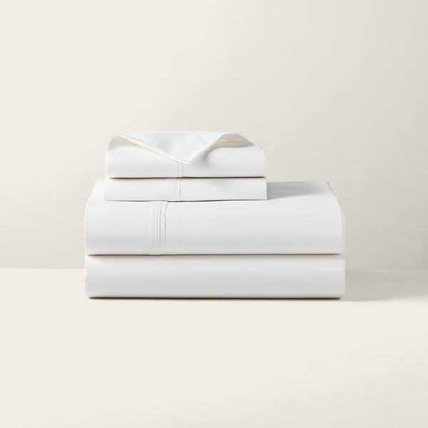 Ralph Lauren Organic Cotton Percale Fitted Sheet, Twin - Tuxedo MC_UJZQF8HX