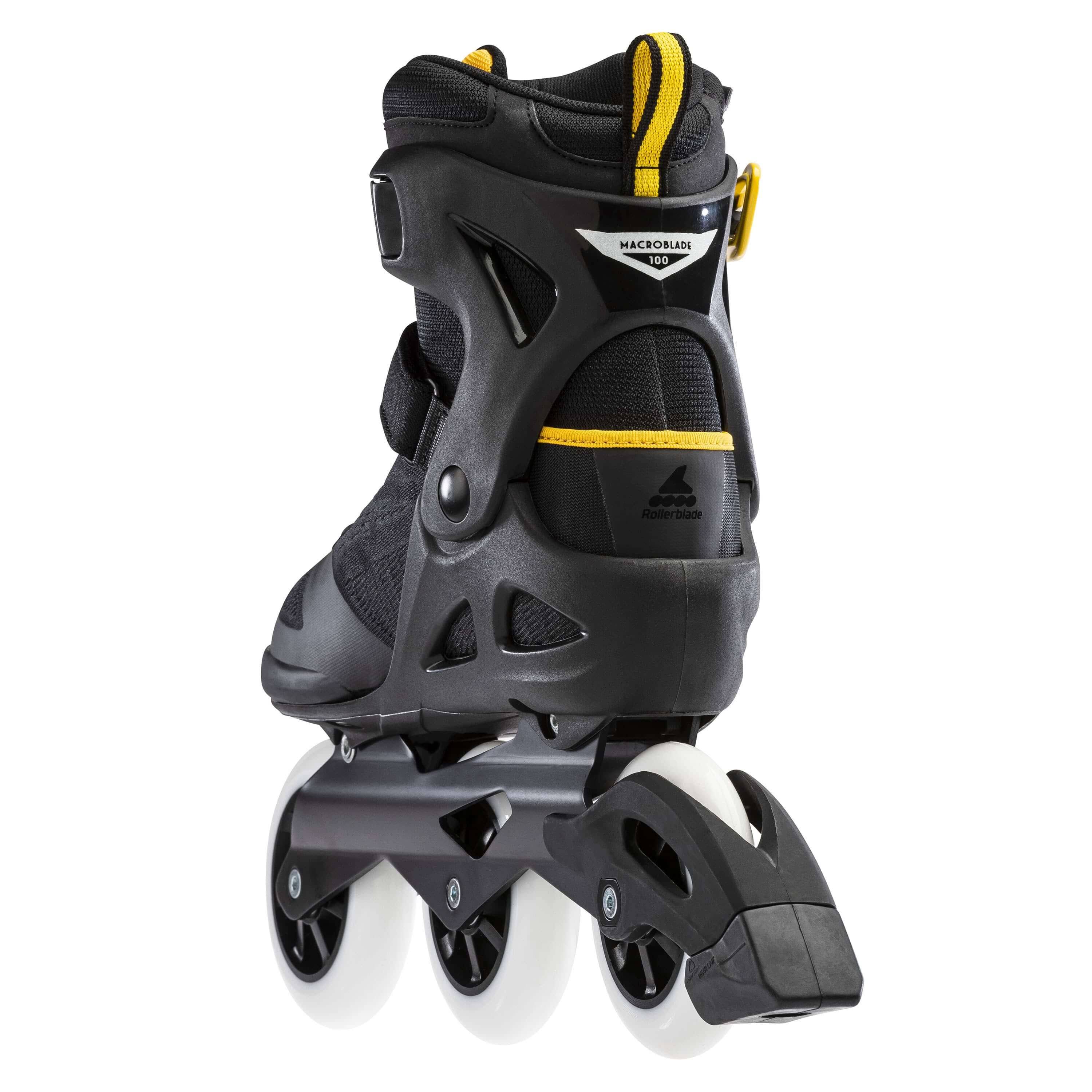 Rollerblade Macroblade 100 3wd Inline Skates Black Yellow XP_ITAGZ9J1