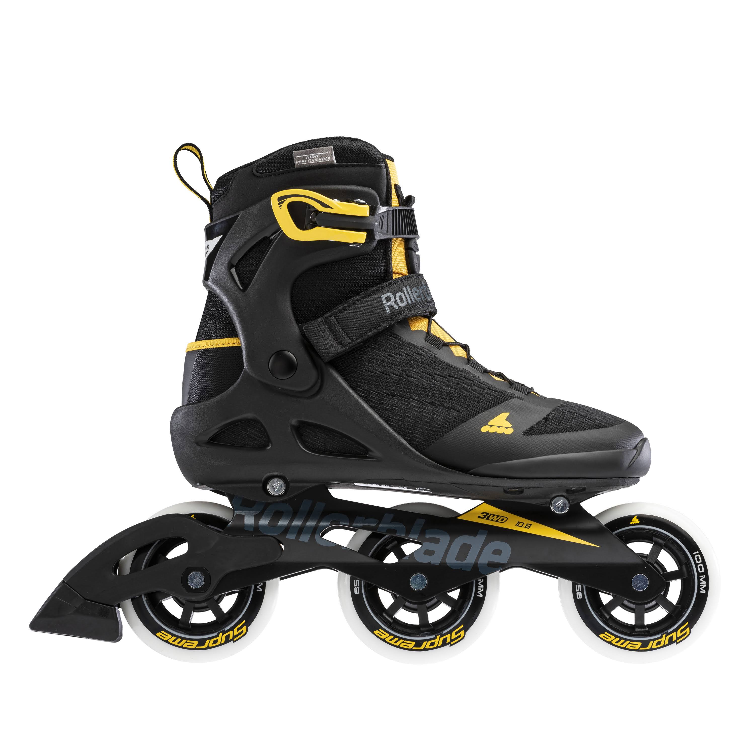 Rollerblade Macroblade 100 3wd Inline Skates Black Yellow XP_ITAGZ9J1