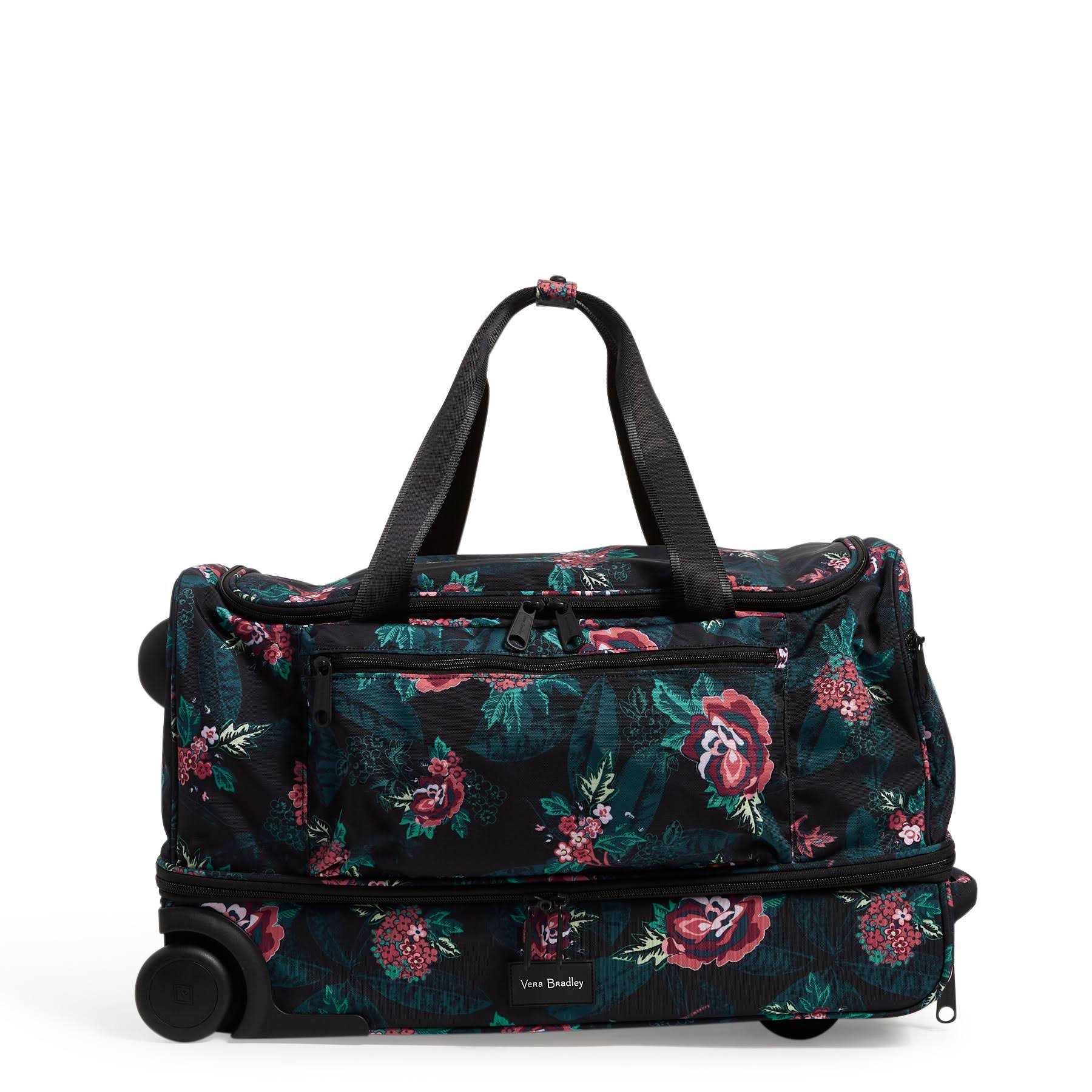 Vera Bradley Women's Recycled Foldable Rolling Duffel Bag Rose 7V_IUHXYI2J
