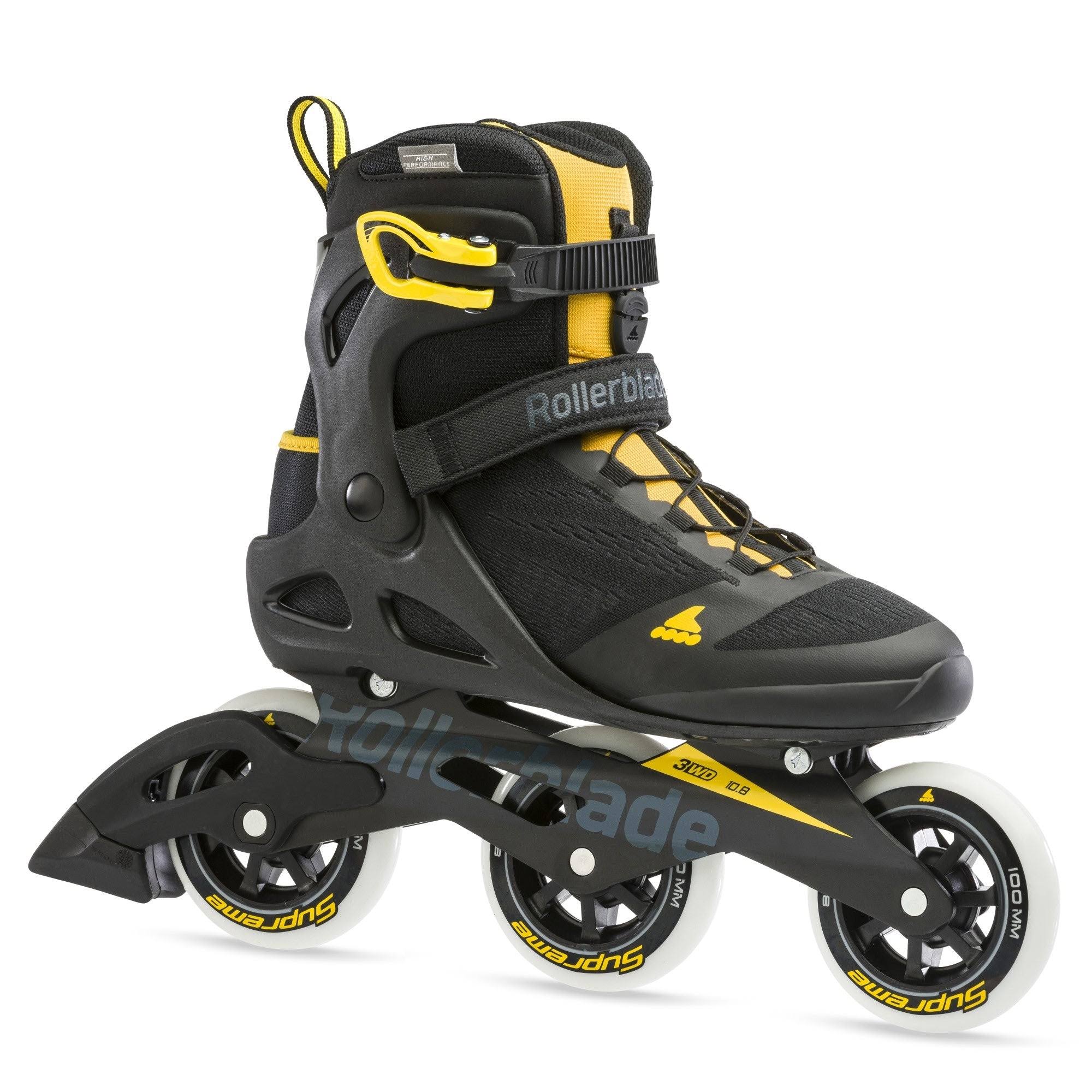 Rollerblade Macroblade 100 3wd Inline Skates Black Yellow XP_ITAGZ9J1