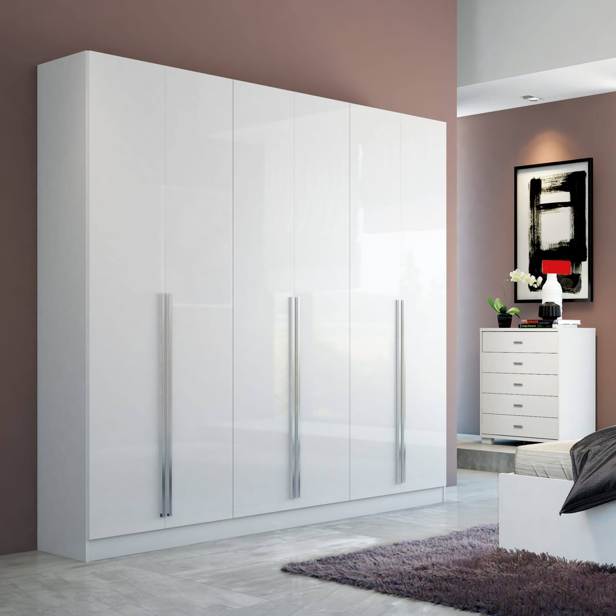 Manhattan Comfort Eldridge Wardrobe In White ZM_NLQU3URC