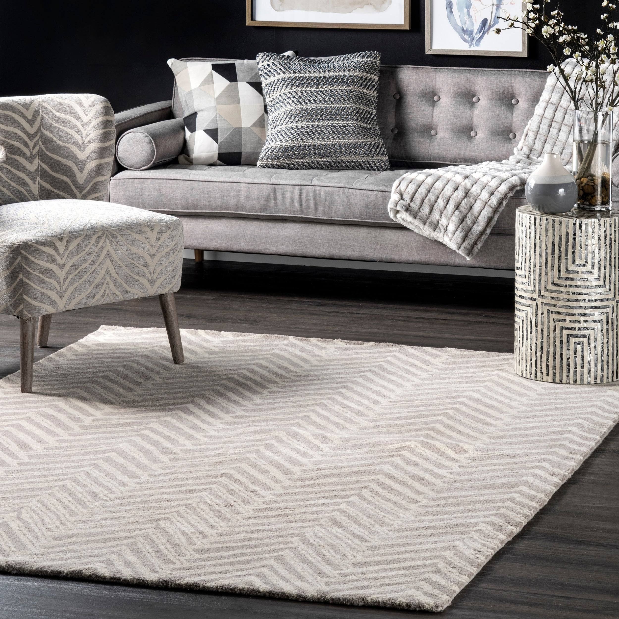 3'X5' Hand Tufted Alex Area Rug Beige - UC_RQXECXFC