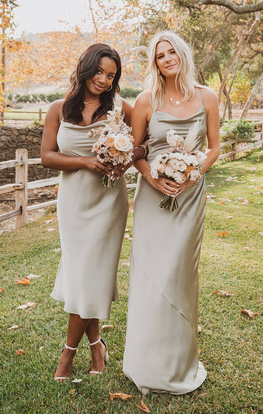 Show Me Your Mumu Tuscany Maxi Slip Dress ~ Moss Green Luxe 1N_NKIJZUIL