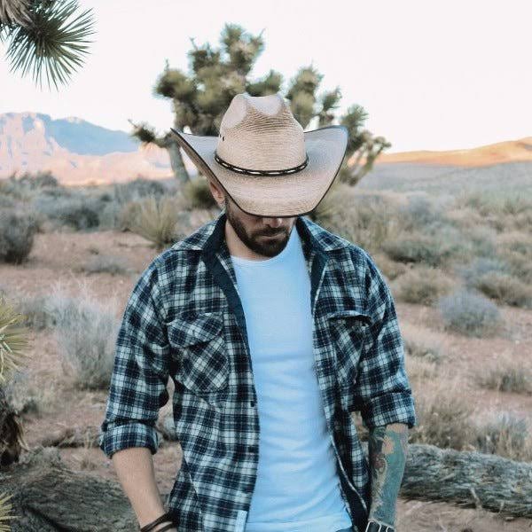 Jason Aldean Men's Amarillo Sky Palm Leaf Cowboy 7M_ZUMKXSQO