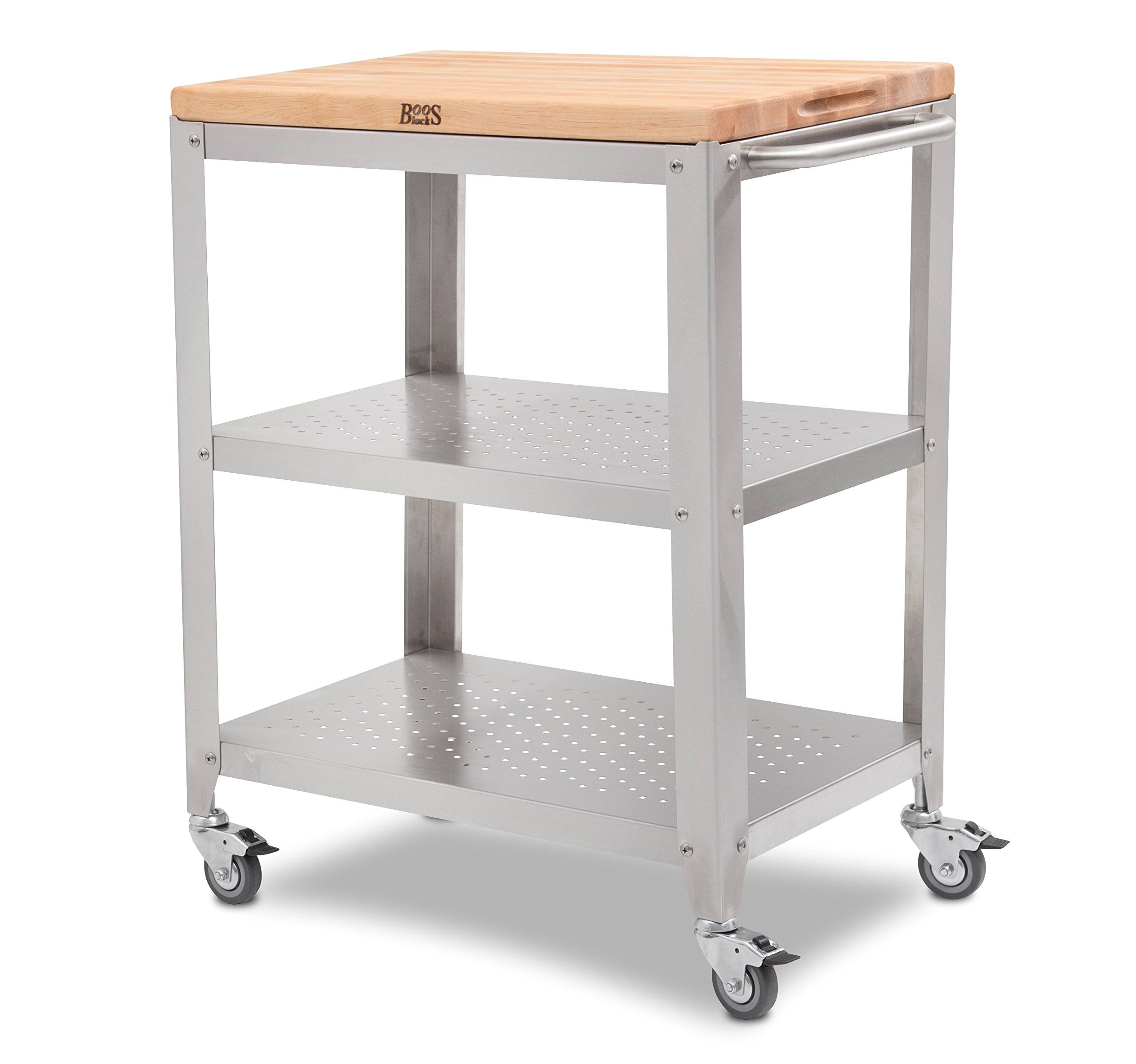Cucina Culinarte Kitchen Cart With Maple Top John YW_AFSVCWFW