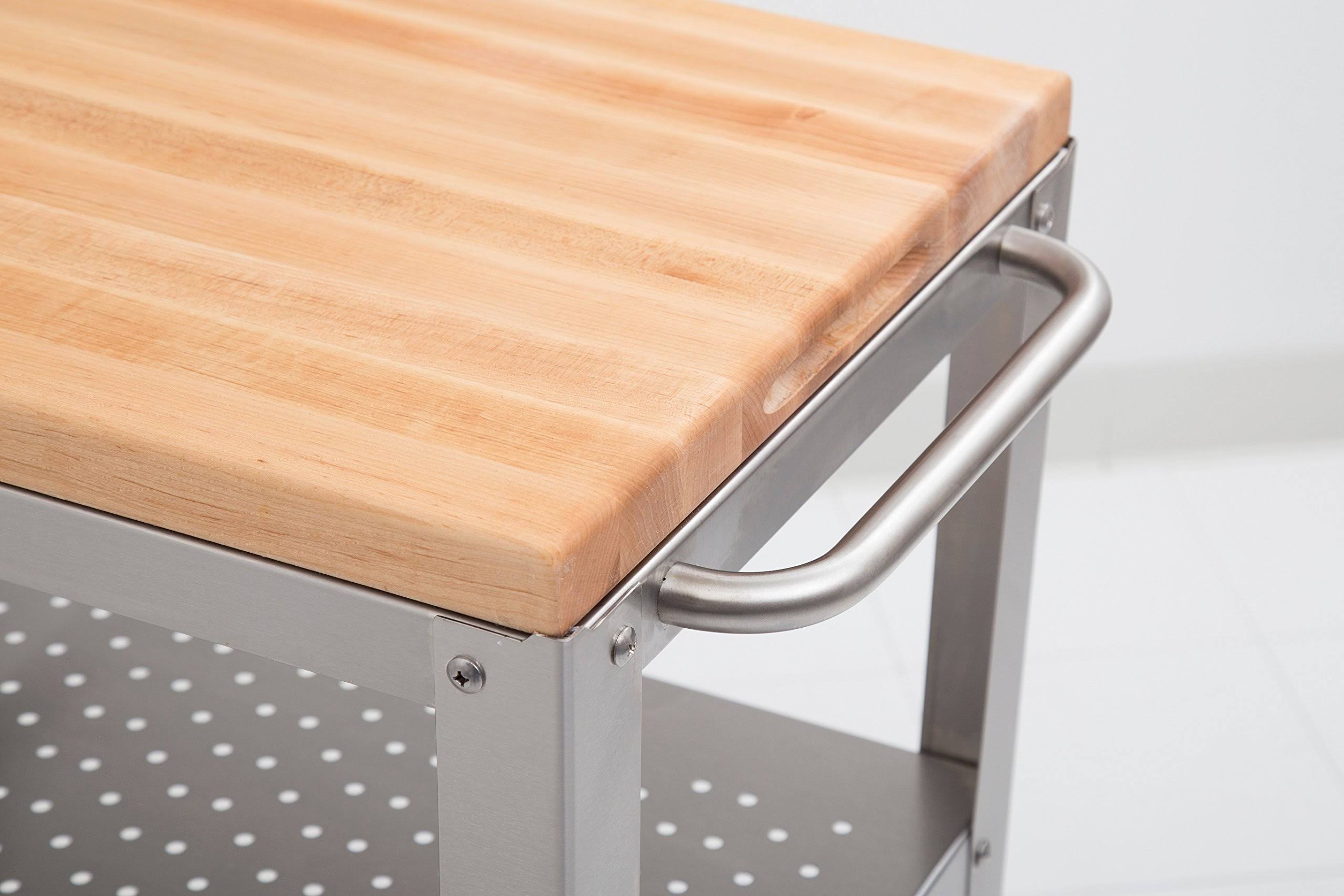 Cucina Culinarte Kitchen Cart With Maple Top John YW_AFSVCWFW