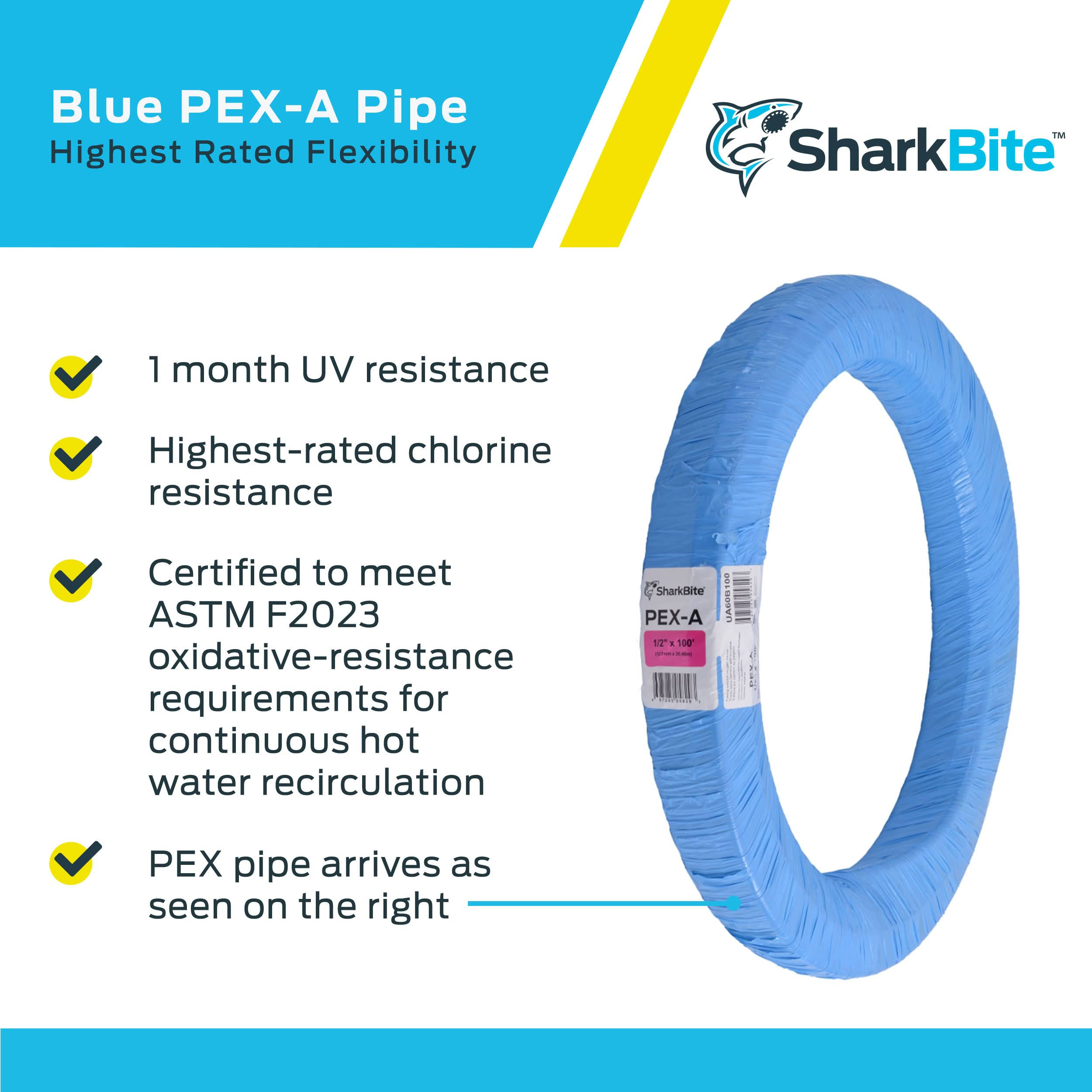 Sharkbite 1/2-In X 100-Ft Blue Pex-A Pipe | HM_AISKGTTQ