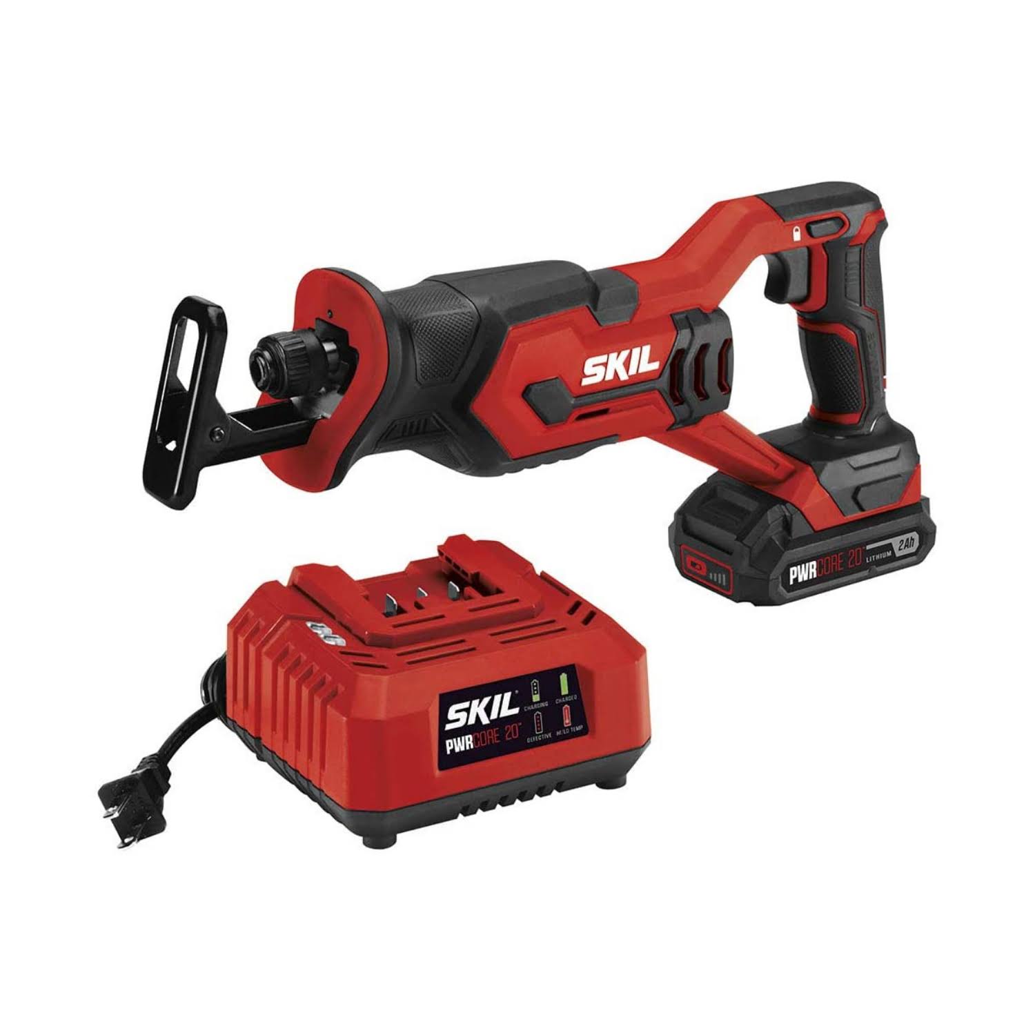 Skil 20v Compact Reciprocating Saw, Includes 2.0ah Pwrcore 20 Lithium Battery And Charger - RD_7SNNGT6M
