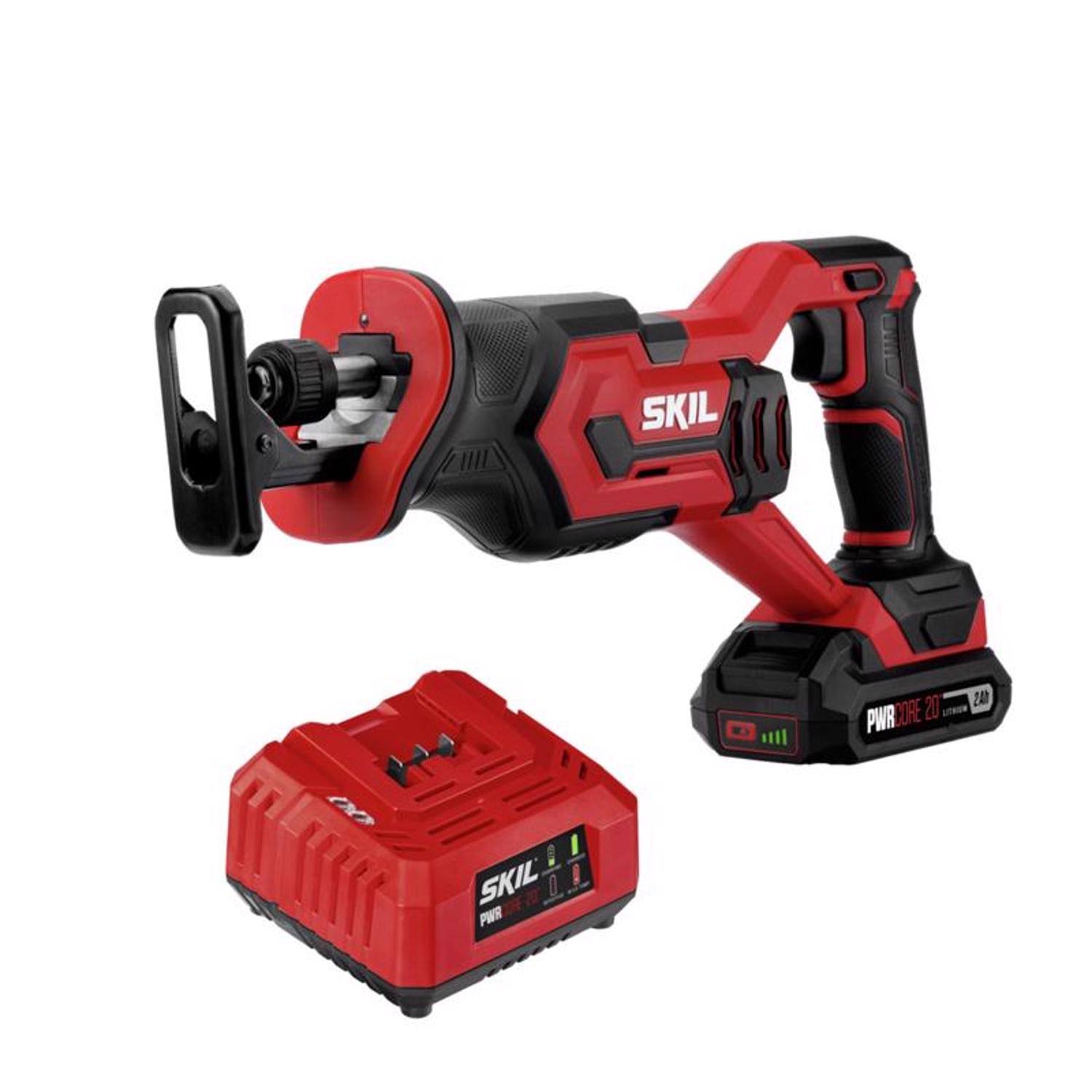 Skil 20v Compact Reciprocating Saw, Includes 2.0ah Pwrcore 20 Lithium Battery And Charger - RD_7SNNGT6M