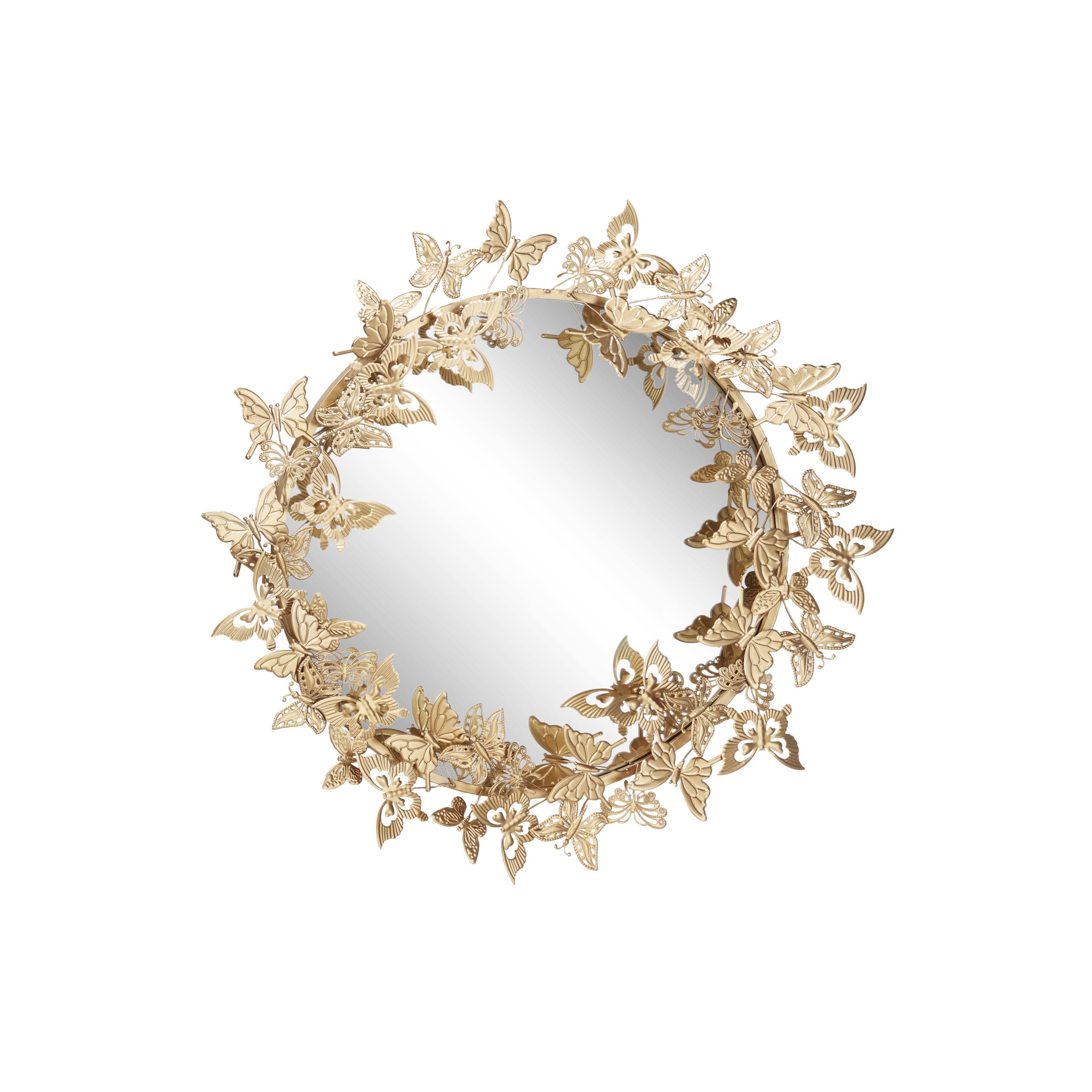 Gold Metal Glam Butterfly Wall Mirror 19 X 5 X OJ_NXXWUVFH