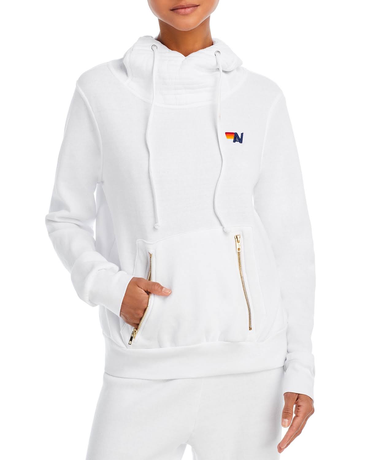 Aviator Nation Ninja Pullover Hoodie White / HD_AYGT6FYN