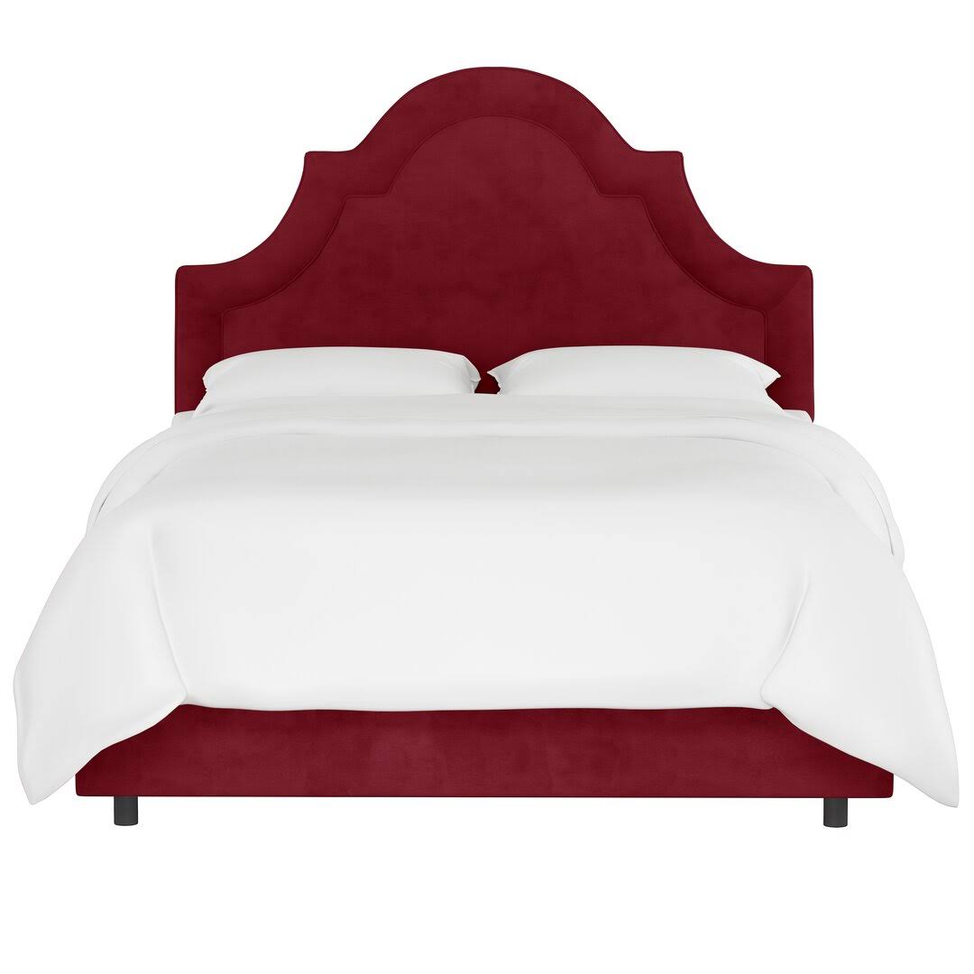 Priscilla Arched Border Upholstered Standard Bed House Of Hampton Size: Twin, Color: CG_IQH3PFU2