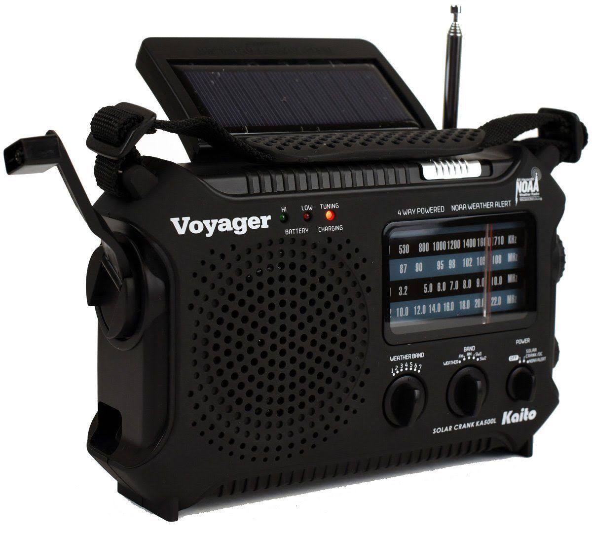 Kaito Ka500ip-Blk Voyager Solar/Dynamo Am/Fm/Sw Noaa Weather Radio With N6_K5UJ9YFU