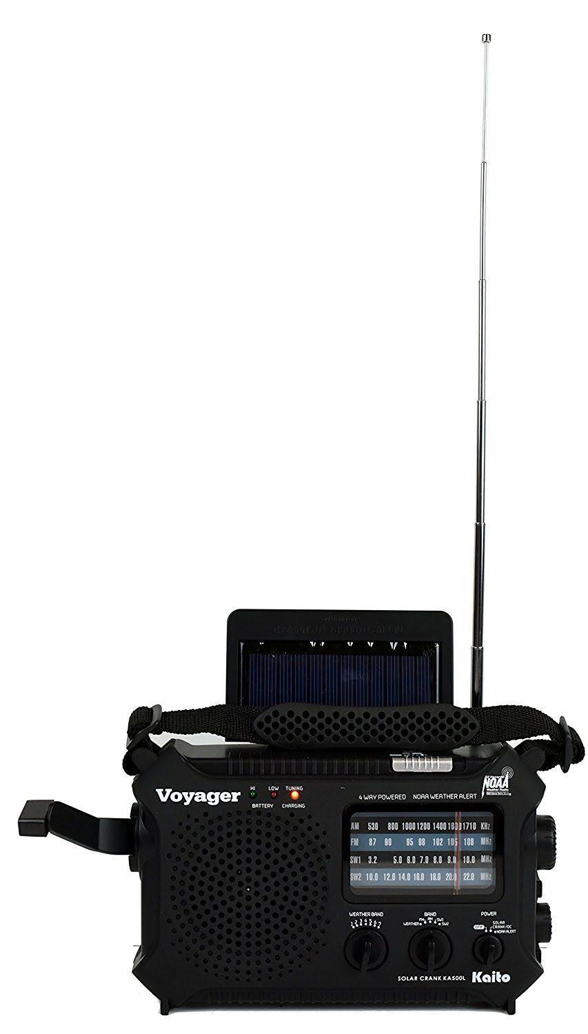 Kaito Ka500ip-Blk Voyager Solar/Dynamo Am/Fm/Sw Noaa Weather Radio With N6_K5UJ9YFU