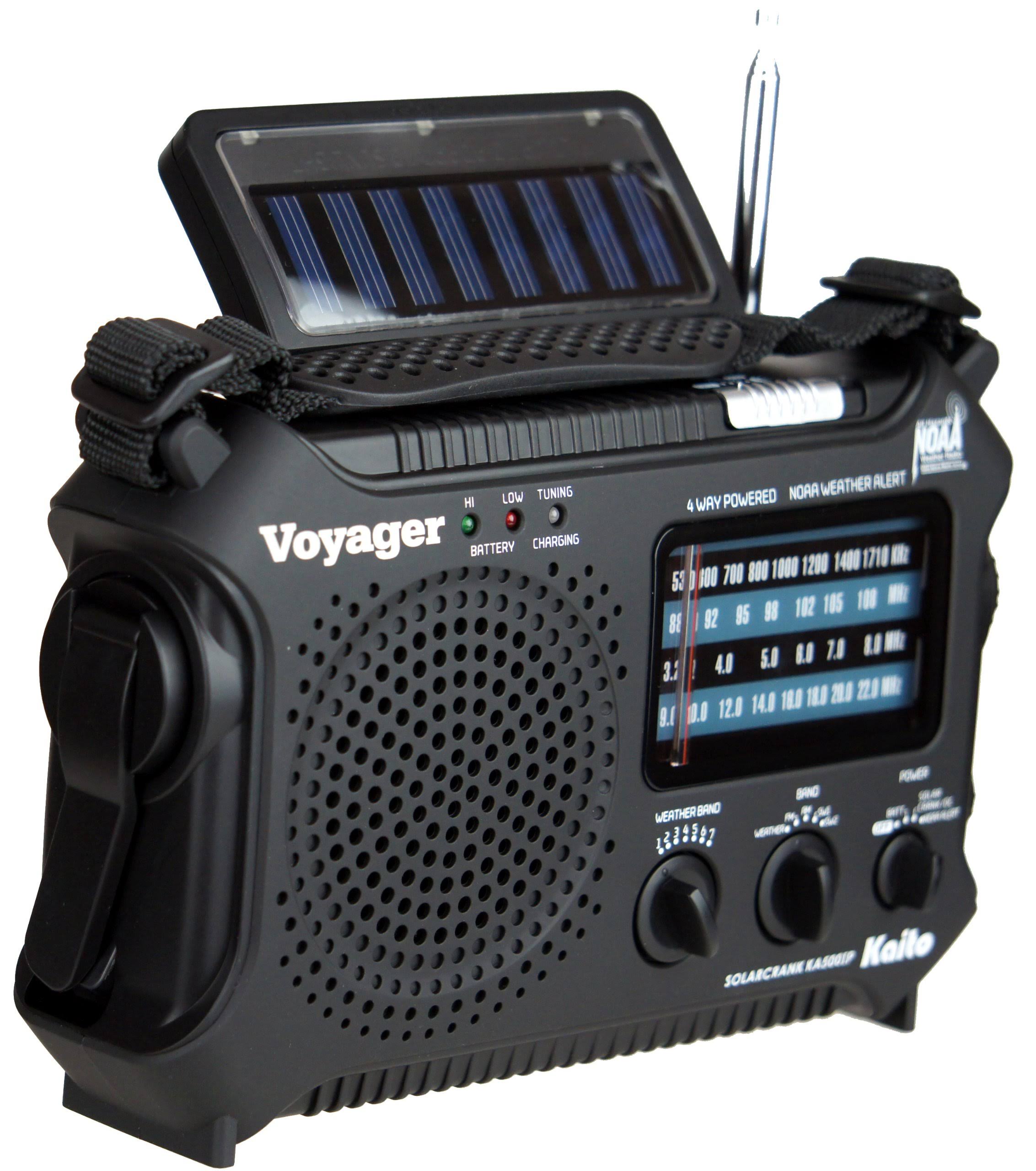 Kaito Ka500ip-Blk Voyager Solar/Dynamo Am/Fm/Sw Noaa Weather Radio With N6_K5UJ9YFU