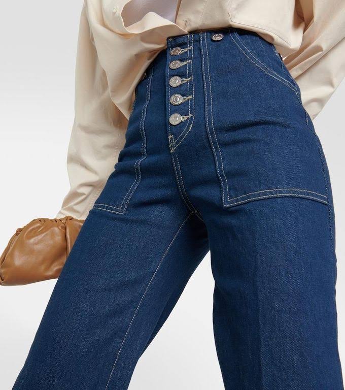 Veronica Beard Women's Crosbie High-Rise Wide-Leg Jeans - KX_CITQTXUA