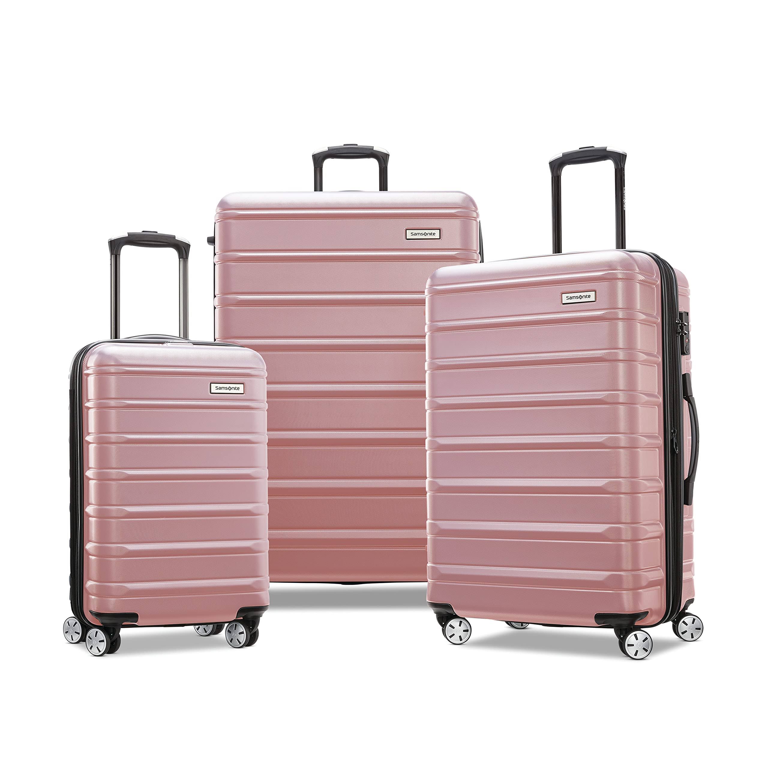 Samsonite Omni 2 Hardside Expandable Luggage With Spinner Wheels, Checked-Large 28-Inch, Rose K9_VYZPZ07B