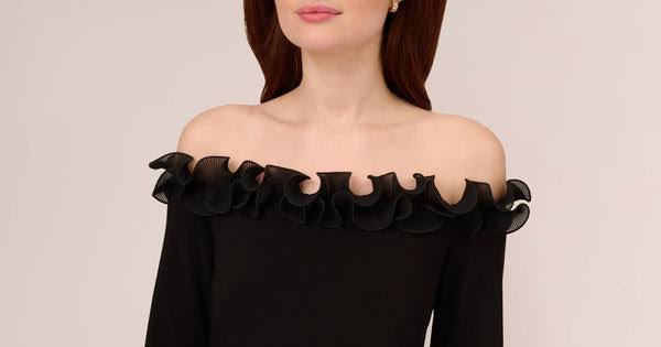 Adrianna Papell Signature Blouson Jumpsuit, Black, Size: X1_SRI0FACX